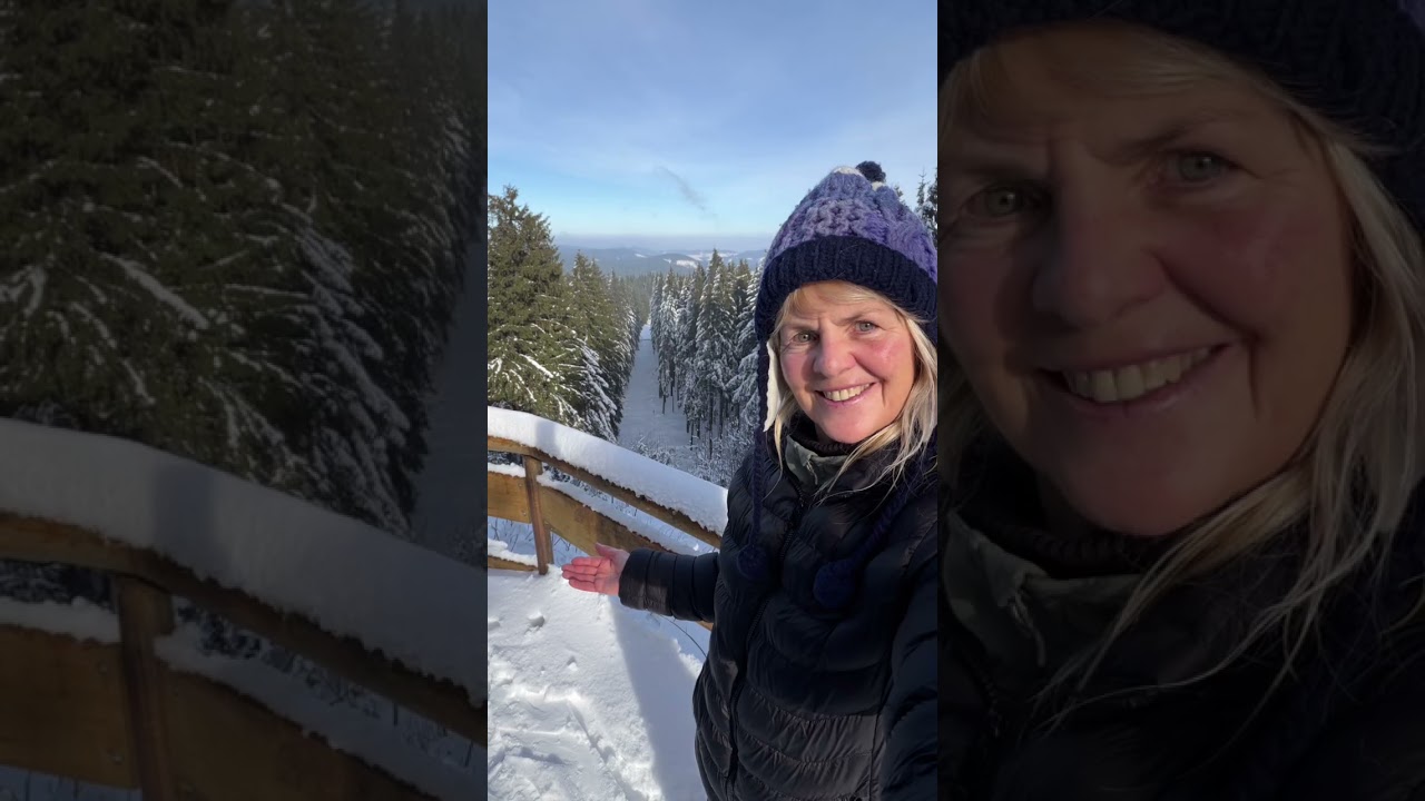 Finsterbergturm, Finsterberg und Eisenbergrunde mit Ski
