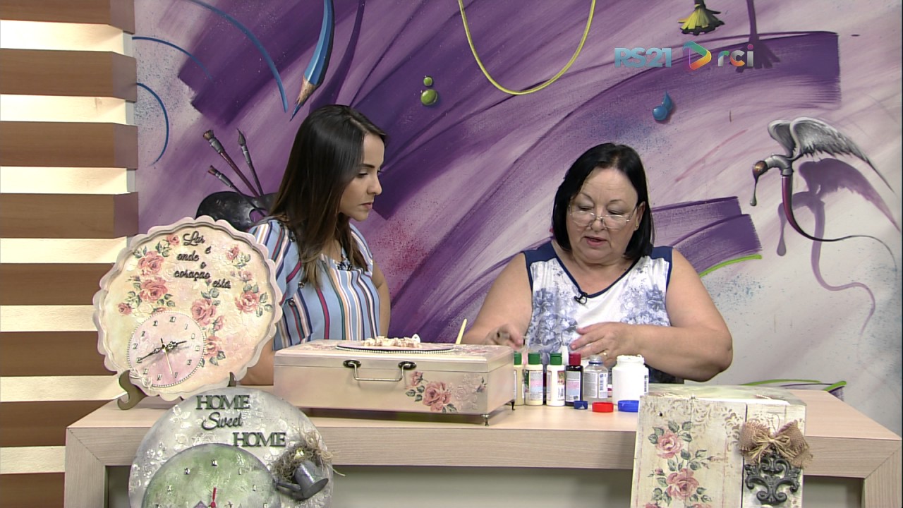 Mulher.com - 30/01/2017 - Relógio em placa de MDF - Rose Rodrigues P1