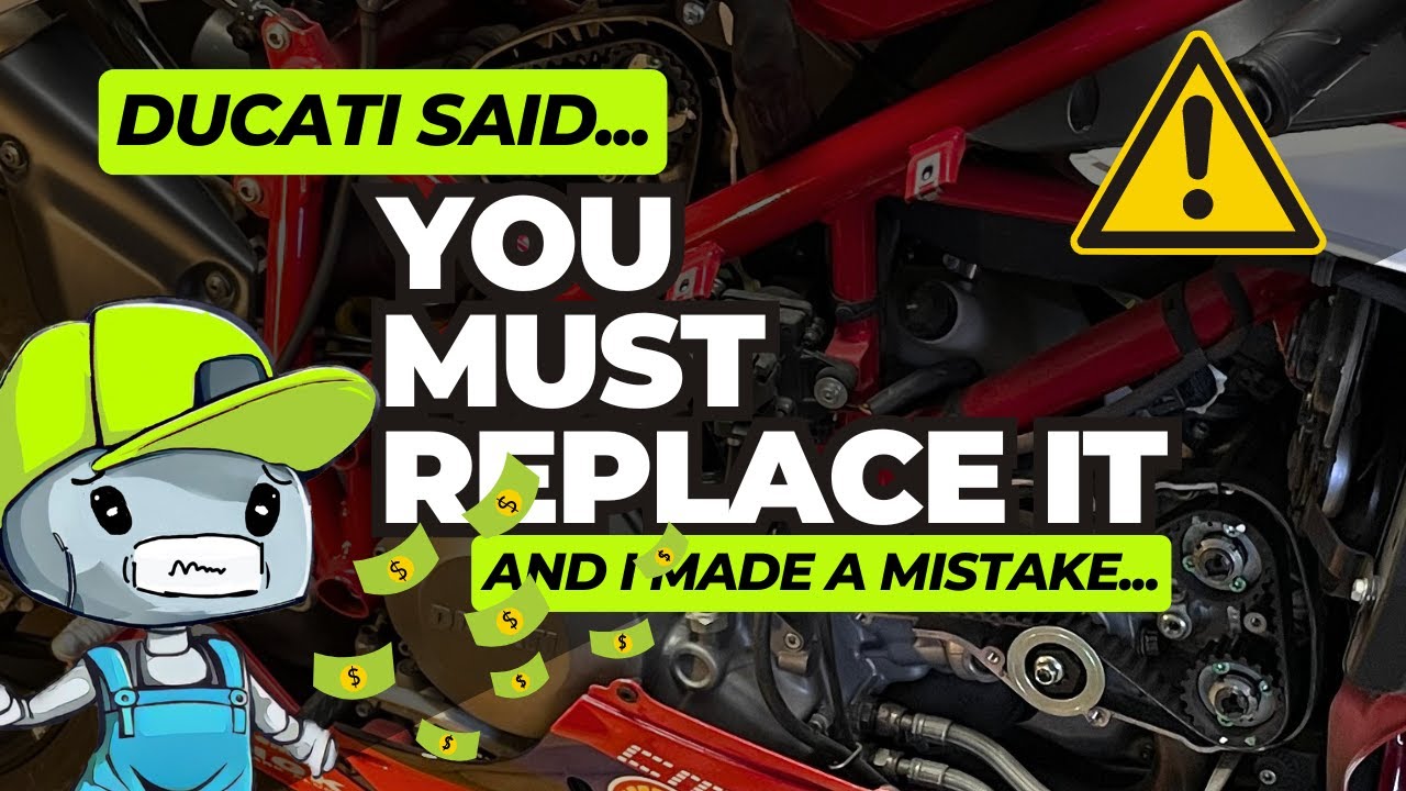 I replaced the timing belt on a Ducati Testastretta... with NO TOOLS!!!
