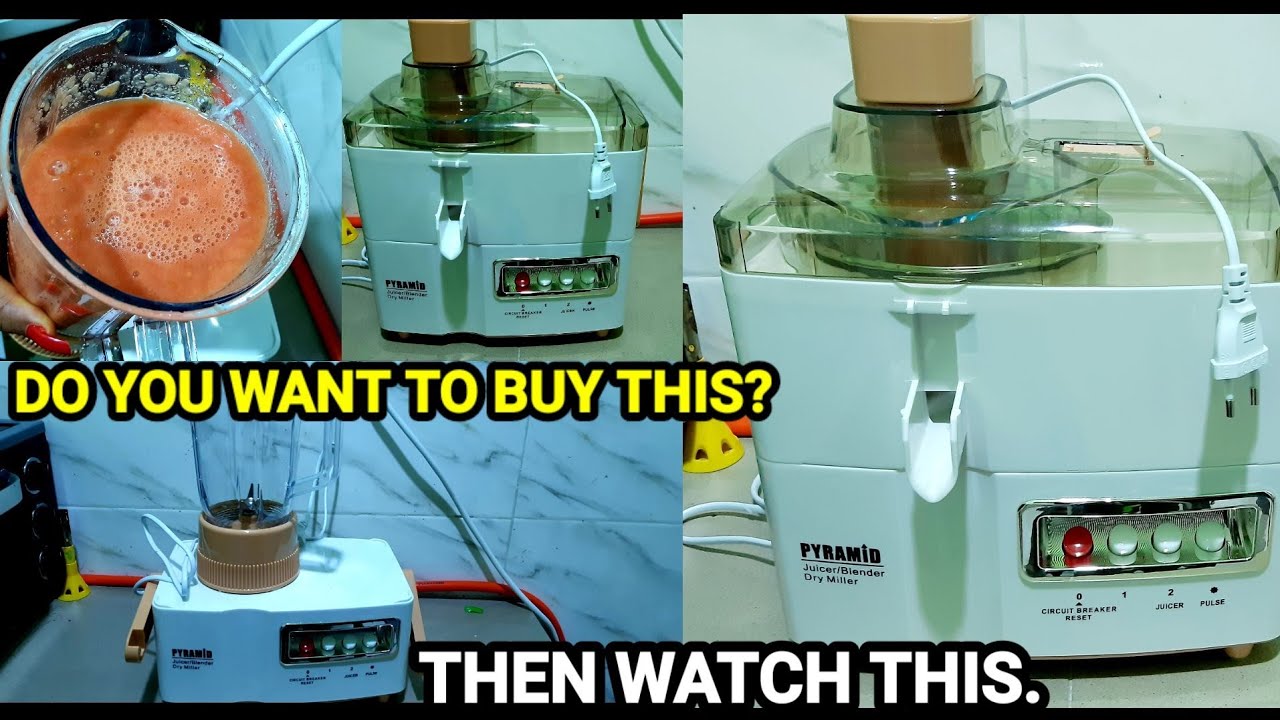 UN-BOXING AND TEST RUN OF PYRAMID 4 IN 1 BLENDER.