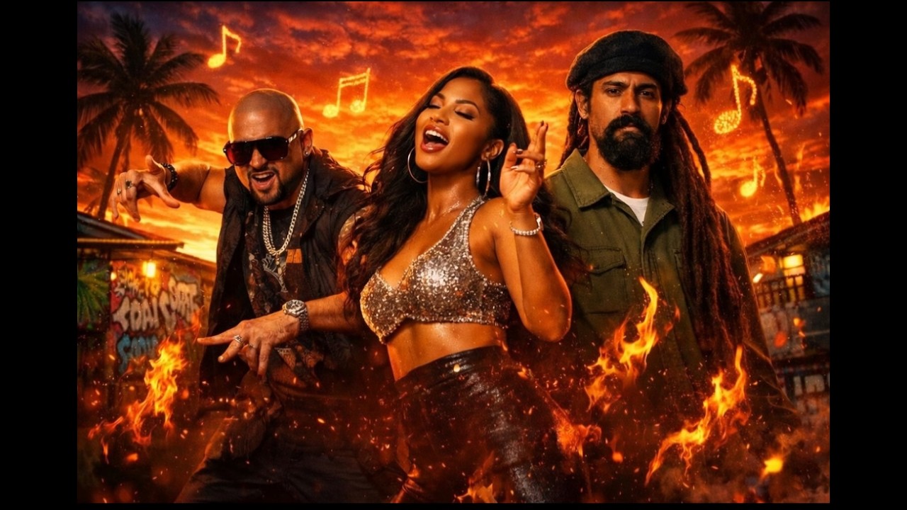 🔥 Fire in the Riddim – Sean Paul x Shenseea x Damian Marley | RiddimFire (Official Lyrics Video)