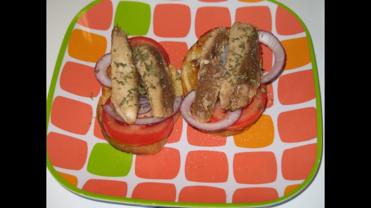 SARDINES ON TOAST Mediterranean Style
