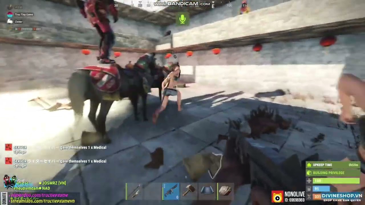 Hồi Mới Tập Chơi RUST trong server A Trực Tiếp Game -)) #games #rust