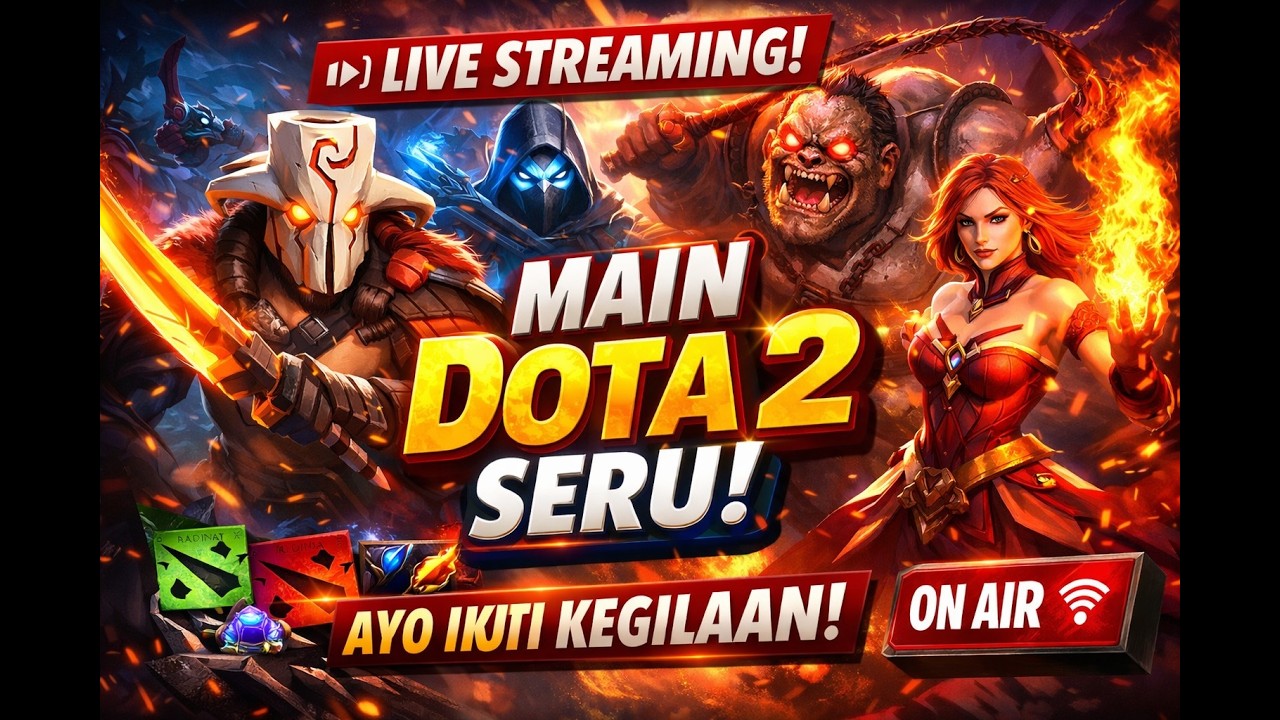 🔴 LIVE DOTA 2 RANKED! Push MMR + Gameplay Seru | Dota 2 Indonesia