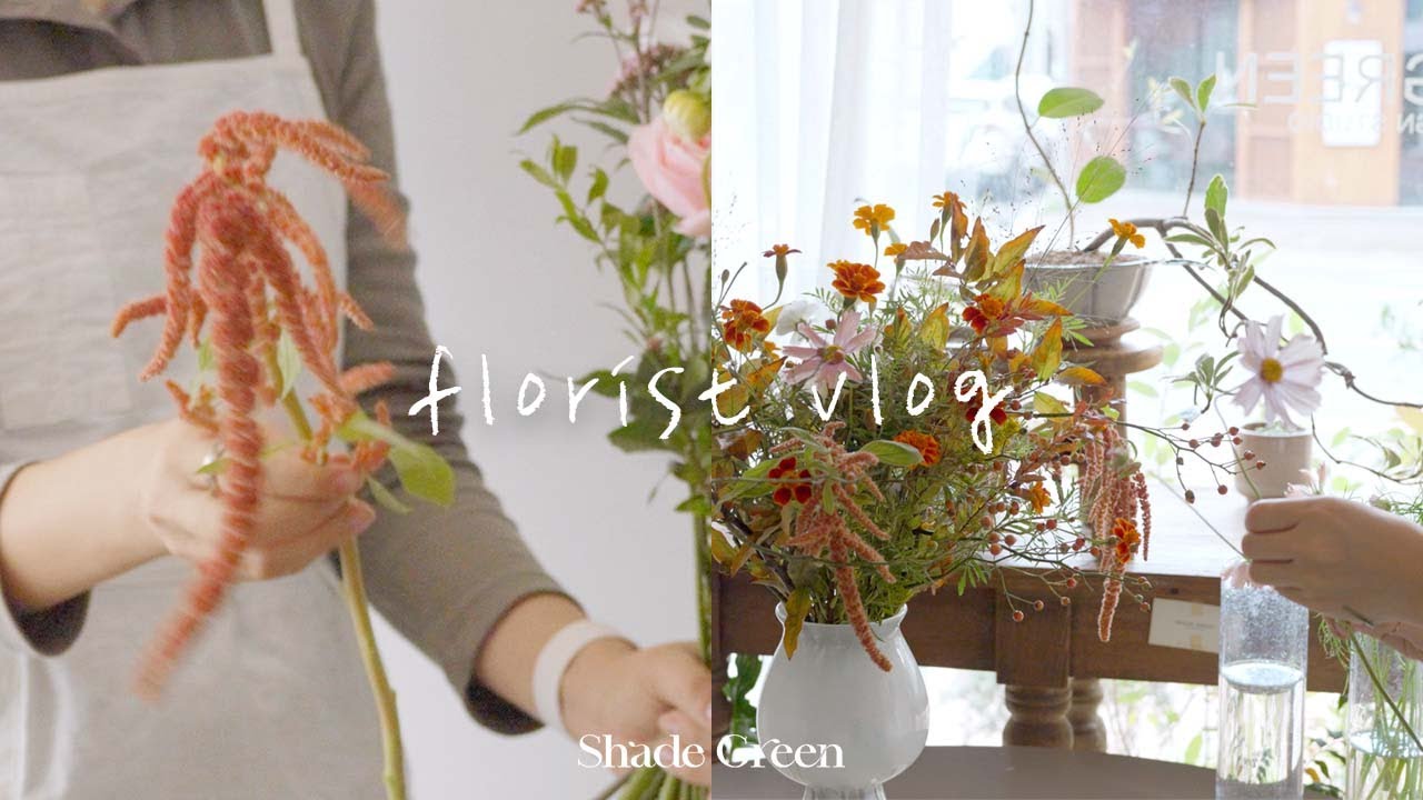 ENG / florist vlog | 10월의 어느 멋진 날에  | 꽃집 브이로그 | 꽃다발 만들기 | 꽃집 창업 | ASMR