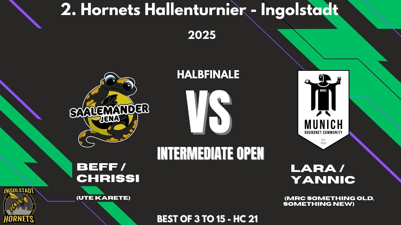 2. Hornets Hallenturnier Intermediate Open [Halbfinale] | Beff/Chrissi vs. Lara/Yannic