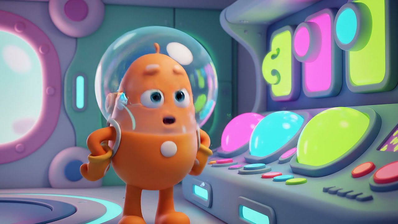 Among Us Orange Crewmate Forgot to Fix the Engine | Nursery Rhymes for Kids & Baby Songs