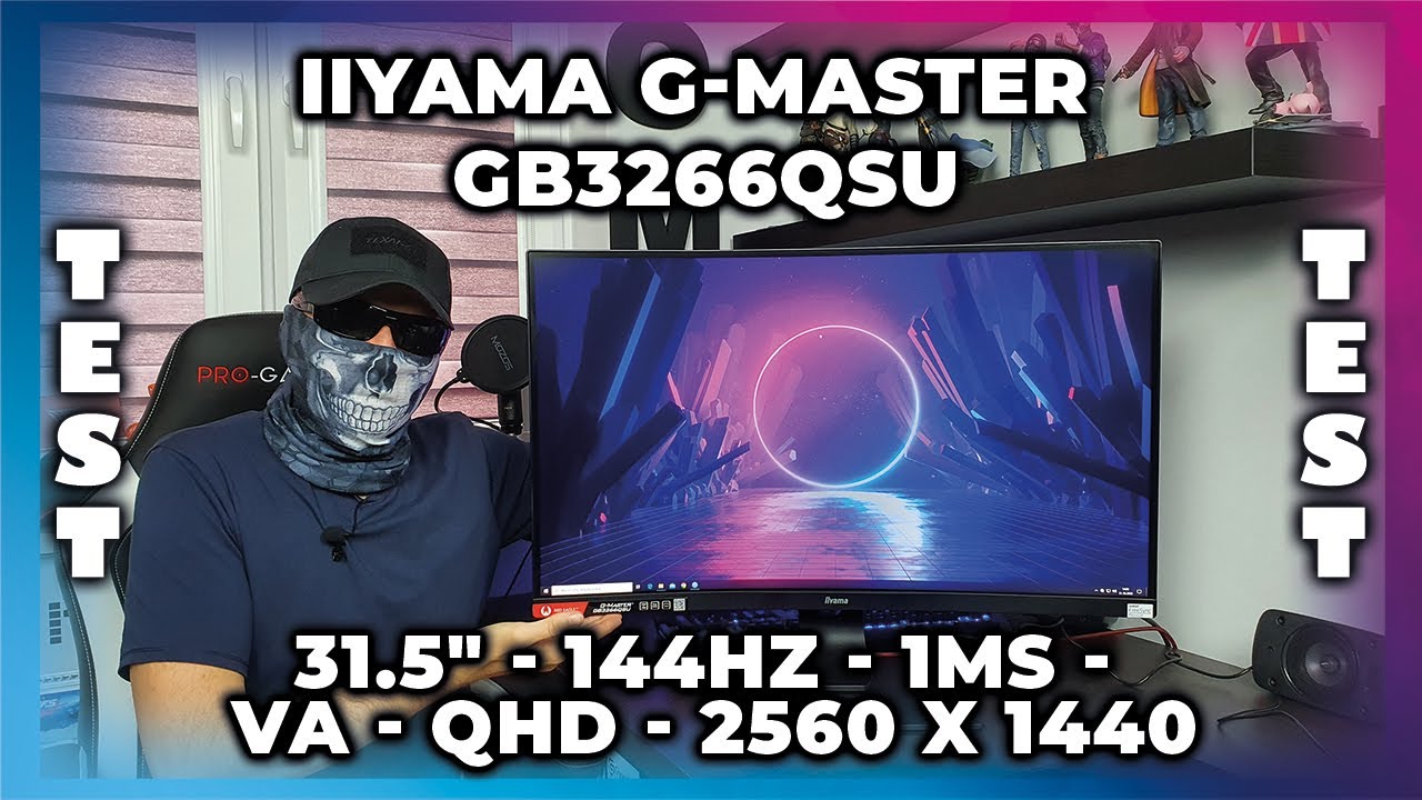 Monitor dla graczy iiyama GB3266QSU. (31.5″, 144Hz, 1ms, VA, QHD) - Test