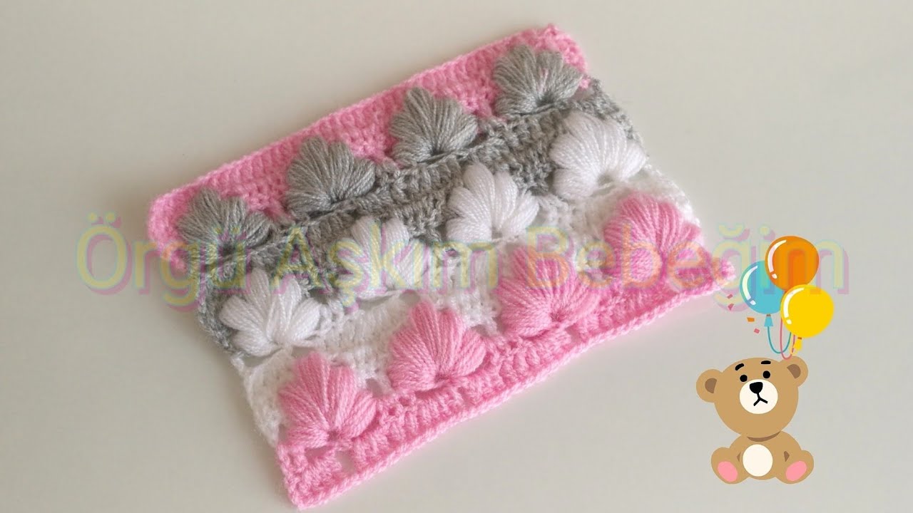 Tığ İşi Kolay Battaniye Modeli /Lif Modelleri/Tığ İşi Örgü Modelleri Anlatımlı#Blanket🌼💗💞