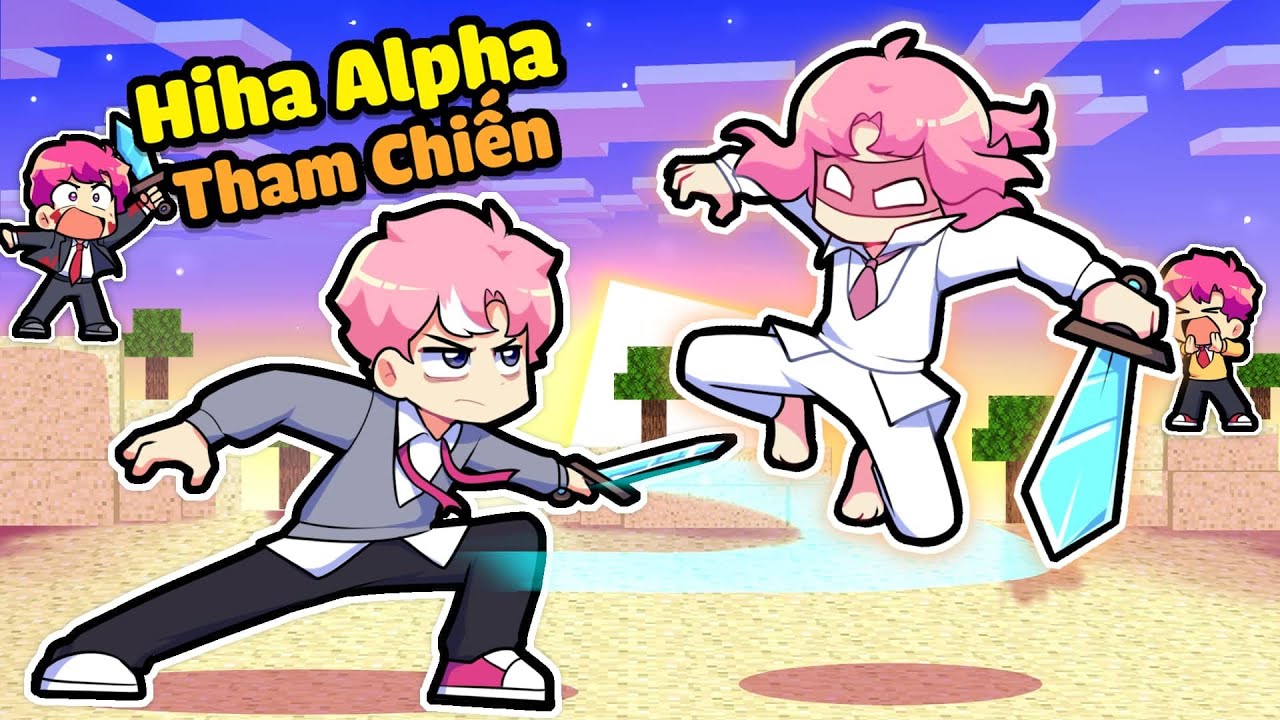 HIHA BẤT NGỜ TRƯỚC TRÌNH ĐỘ PVP CỦA HIHA ALPHA TRONG MINECRAFT * GIẢI PVP HIHA AUT TẬP 5 🤣😎