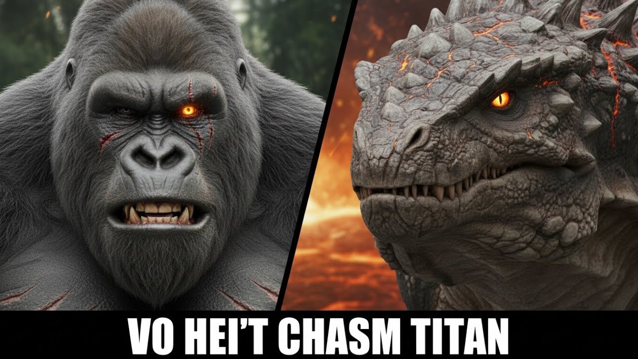 ABYSS LIZARD RISES FROM THE DEPTHS 🐊🔥 | King Kong vs the Chasm Lizard Titan | Kong Titan Legends