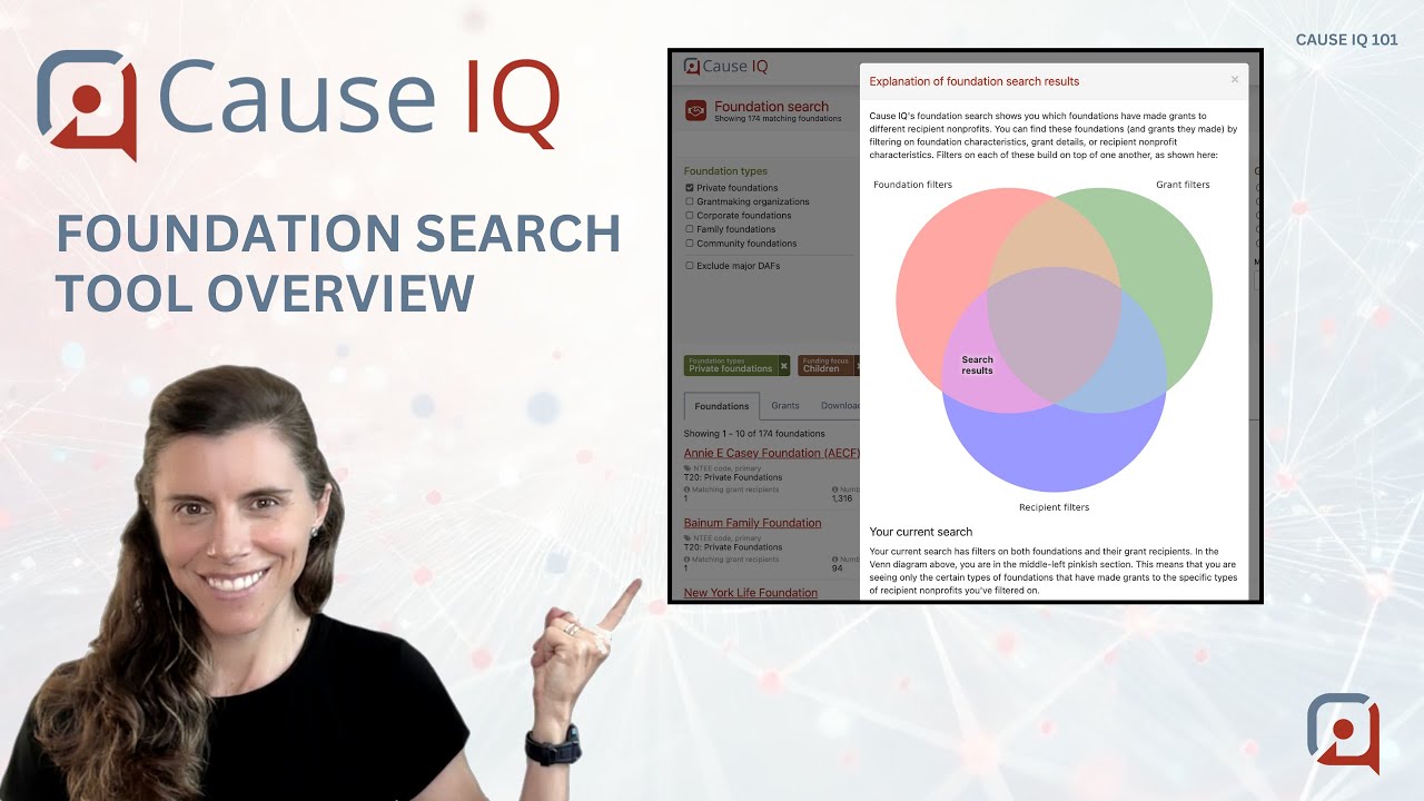 Cause IQ 101: Foundation search tool overview