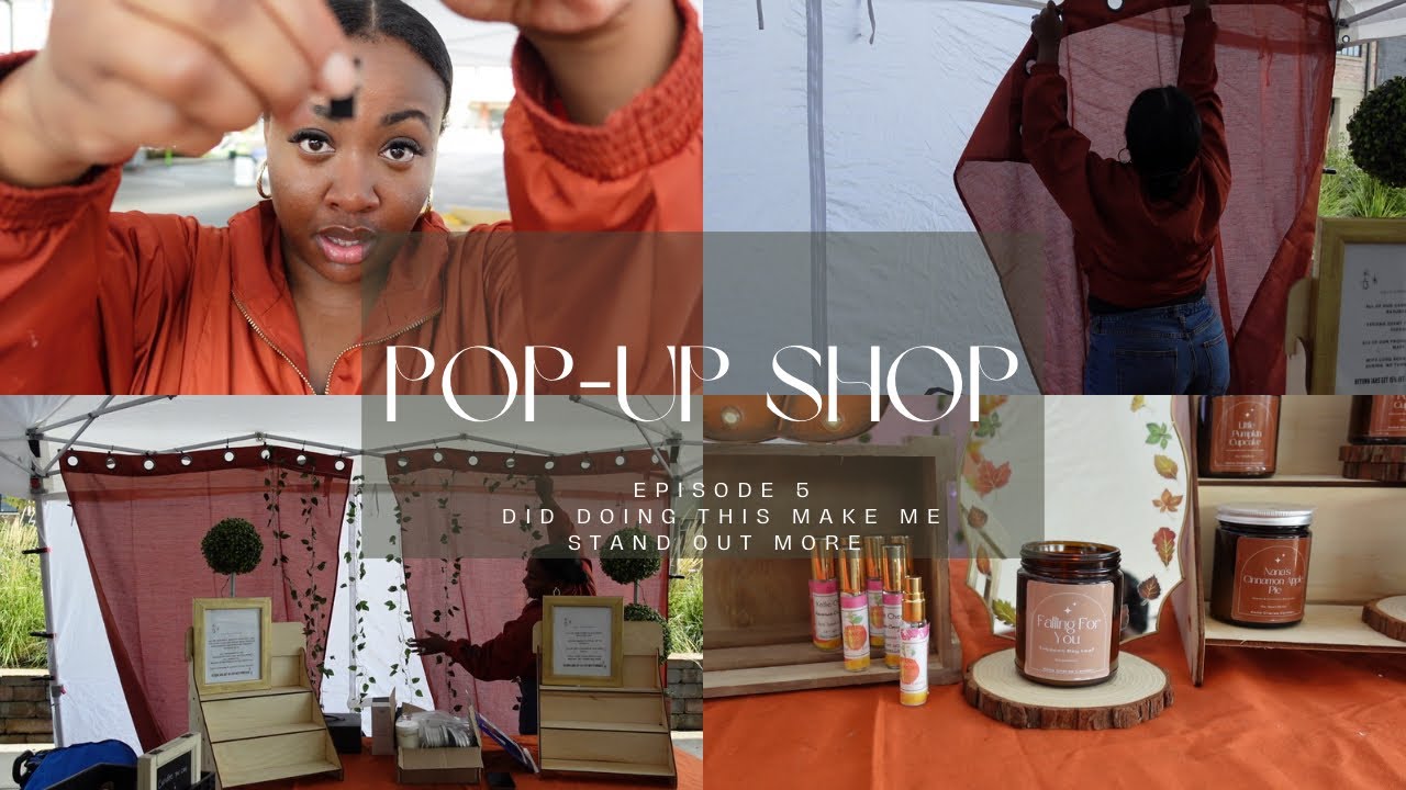Did Doing This Get Me More Attention At My Pop-Up Shop? + Talking To Customers+ Hanging New Decor