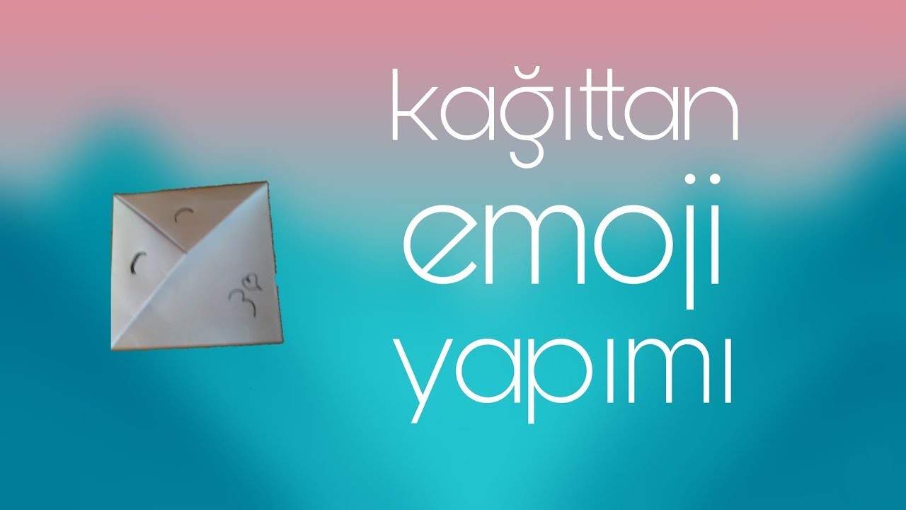 kağıttan emoji yapımı