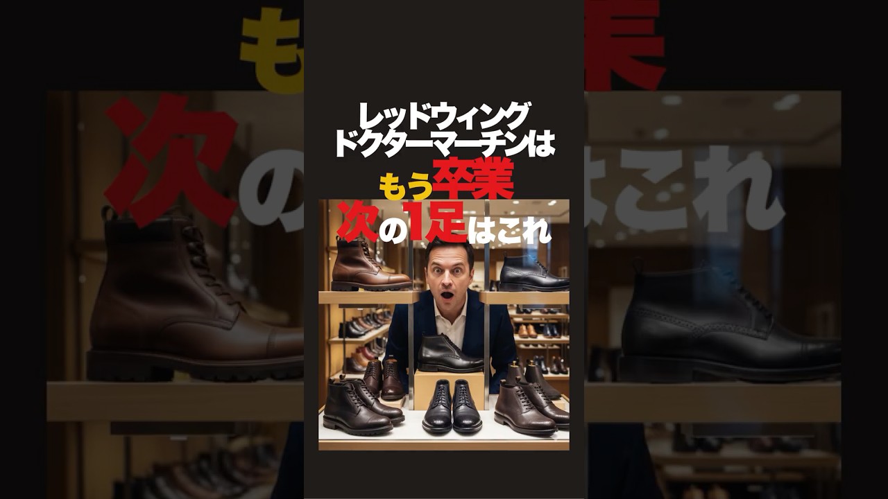 レッドウィング、ドクターマーチンは卒業します。次の1足はこれで決まり。けど高額だから見てるだけ。#ファッション #雑学 #ファッション雑学 #高級靴