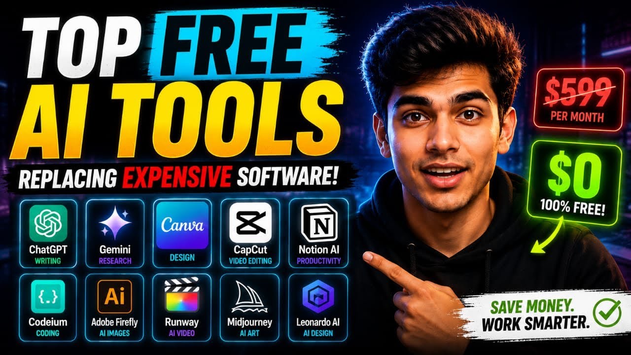 Top Free AI Tools Replacing Expensive Software in 2026