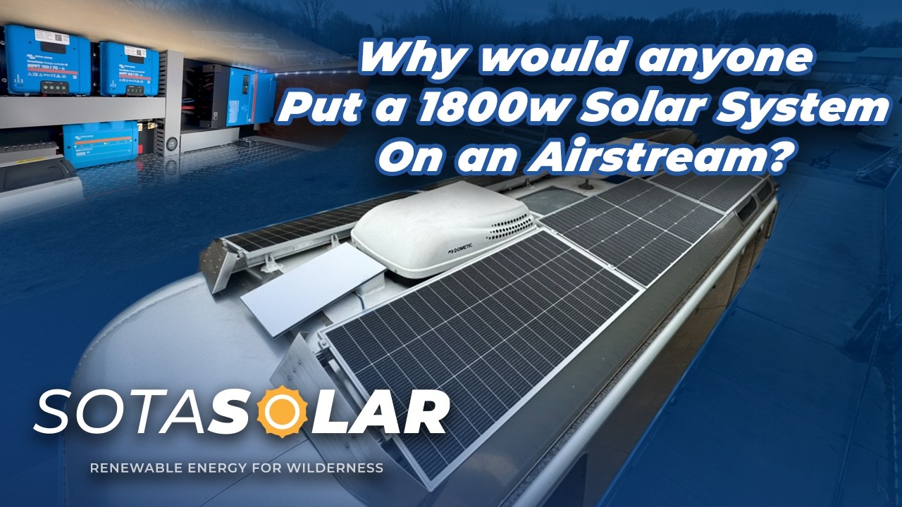 Масштабная модернизация солнечной системы Airstream: система крепления мощностью 1800 Вт, Victron...