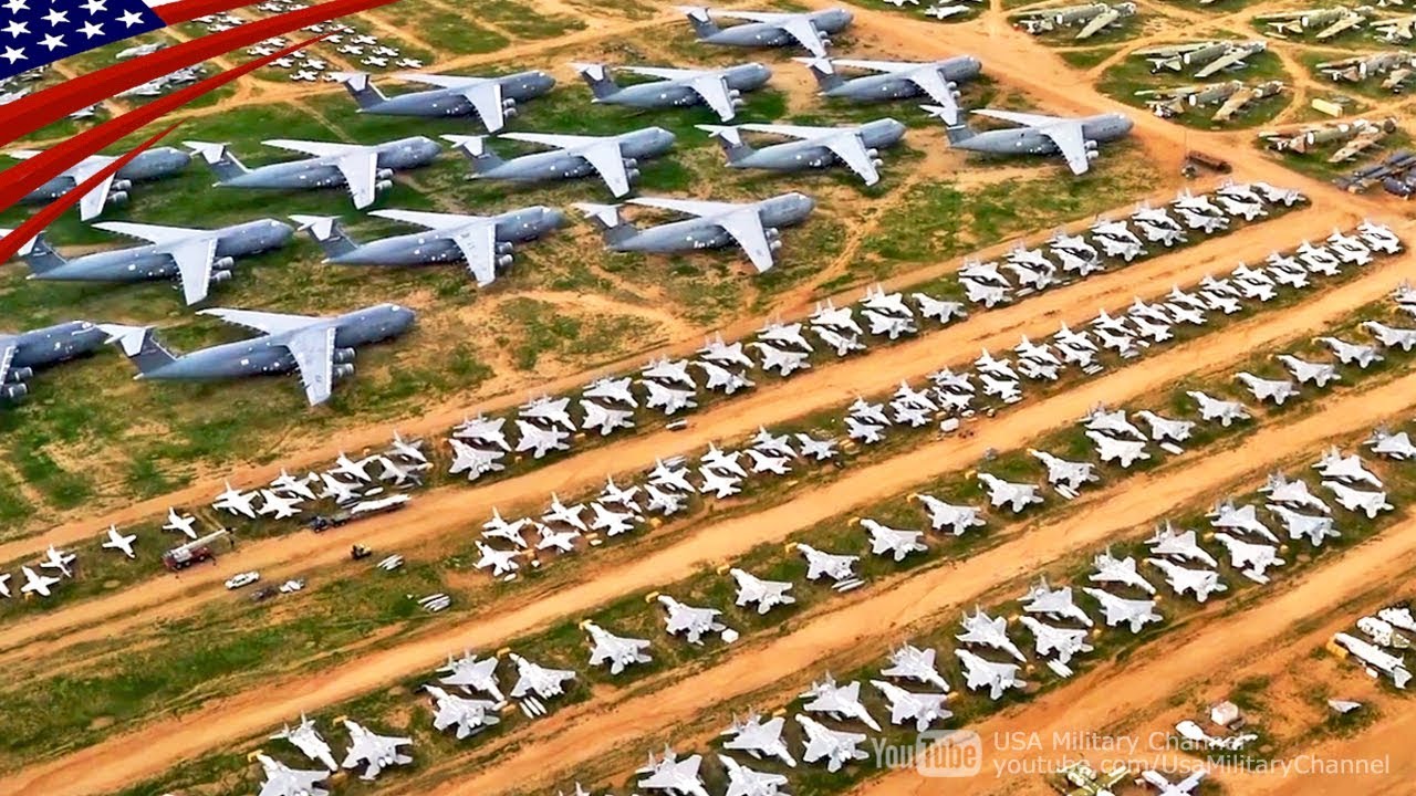 【その数なんと5,000機！】退役した大量の軍用機が眠るデビスモンサン空軍基地