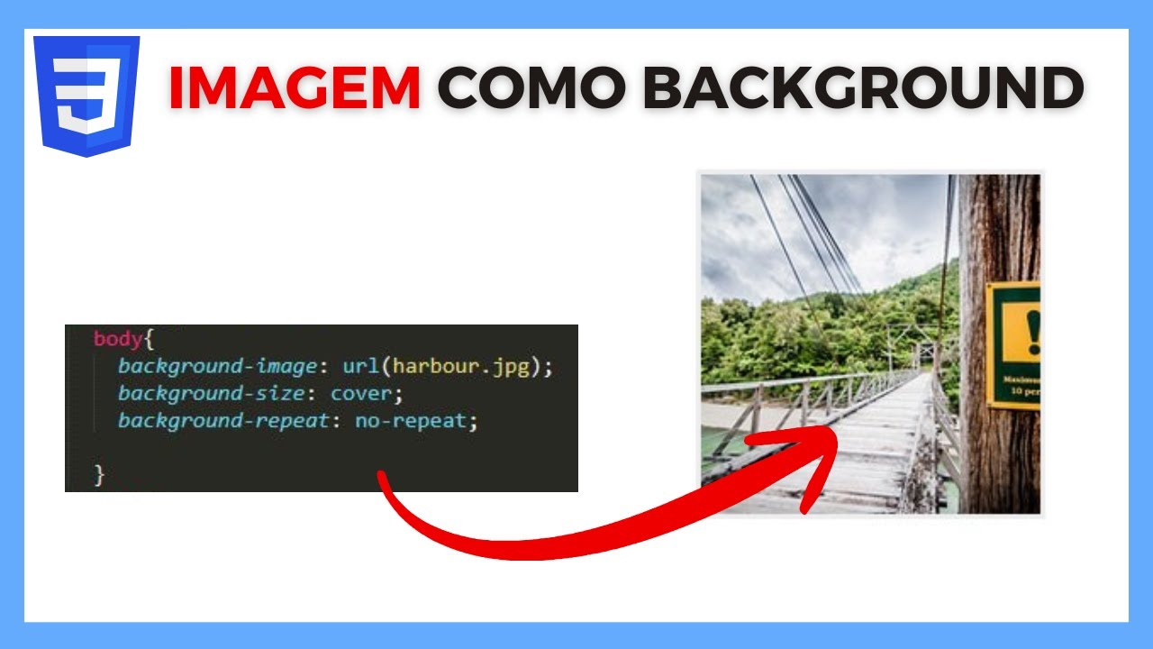 Coloque IMAGEM de fundo no CSS em 2 MINUTOS