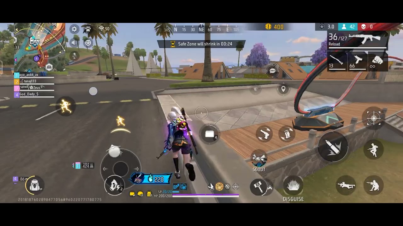 Free fire max BR rank map full rush gameplay 🥰🥰 watching for end 🙏🙏 like comment share and subscribe
