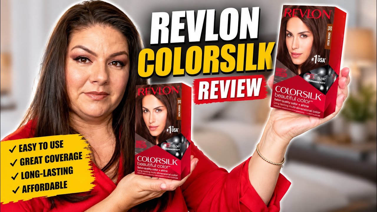 Coloring Gray Hair with Revlon ColorSilk from Amazon #Review
