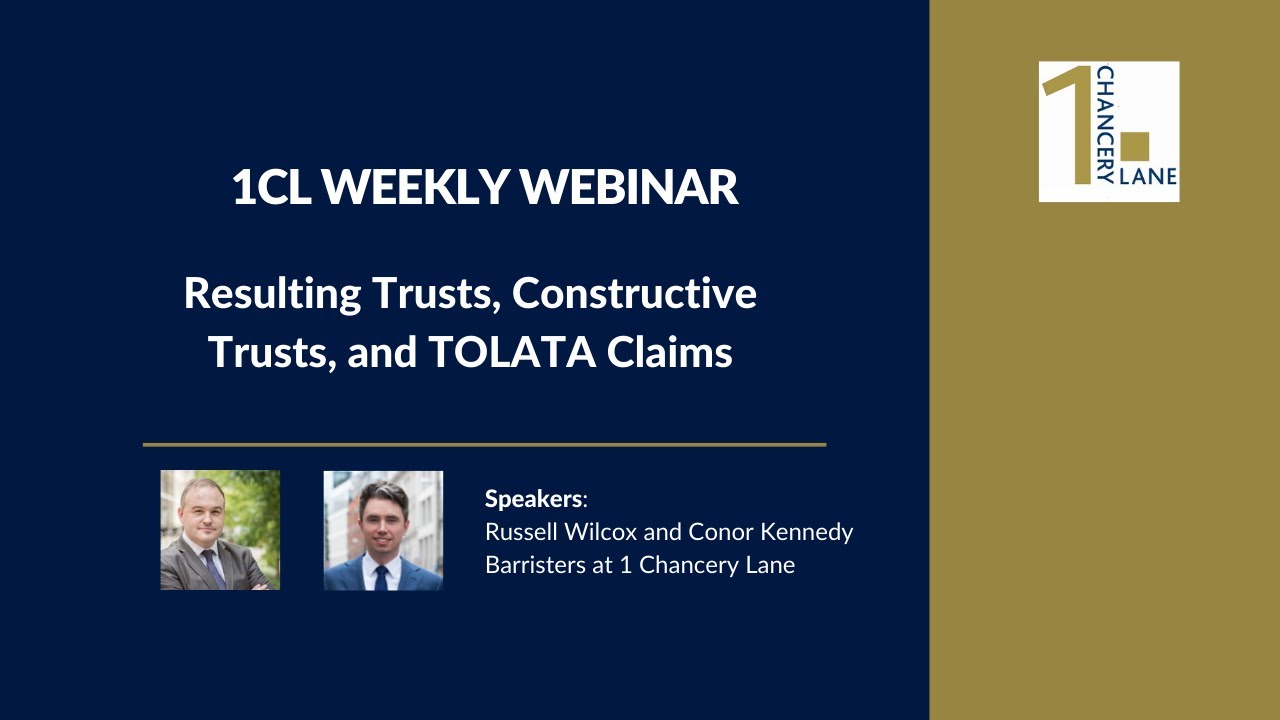 Resulting Trusts, Constructive Trusts & TOLATA Claims