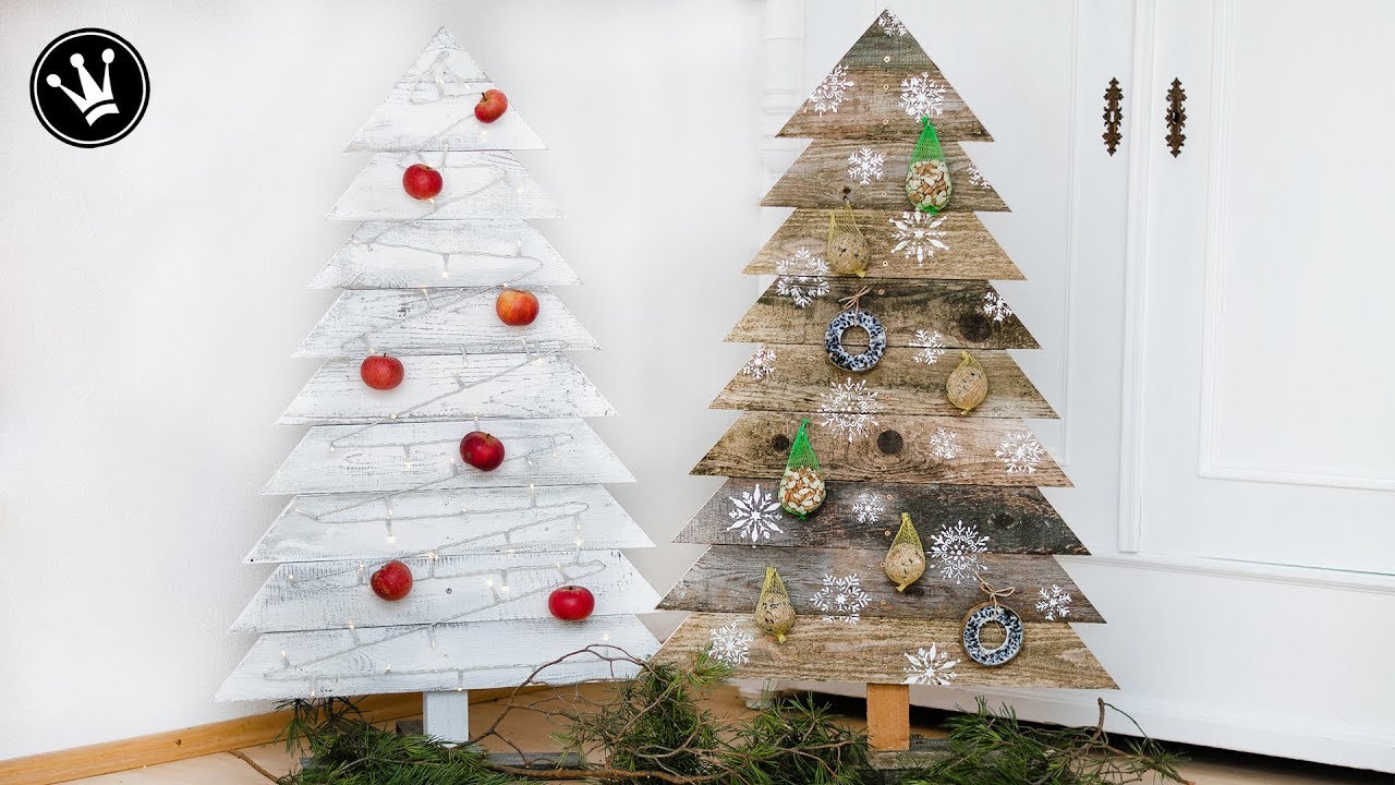 DIY - WEIHNACHTSDEKO selber machen |TANNENBAUM aus Holz selber bauen | DekoideenReich