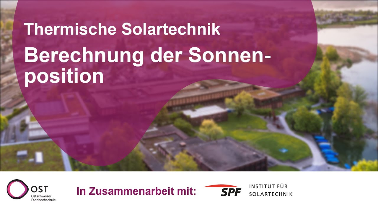 Berechnung der Sonnenposition