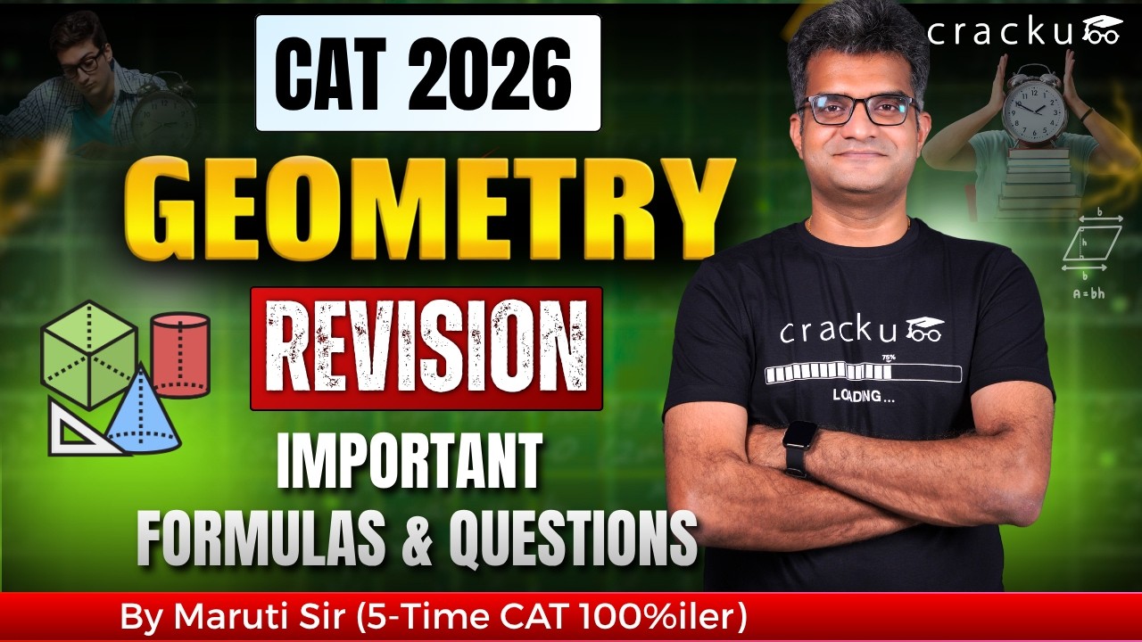 CAT 2026 Quant Revision 🔴Complete Geometry by Maruti Sir (CAT 100%iler) | CAT Geometry Revision