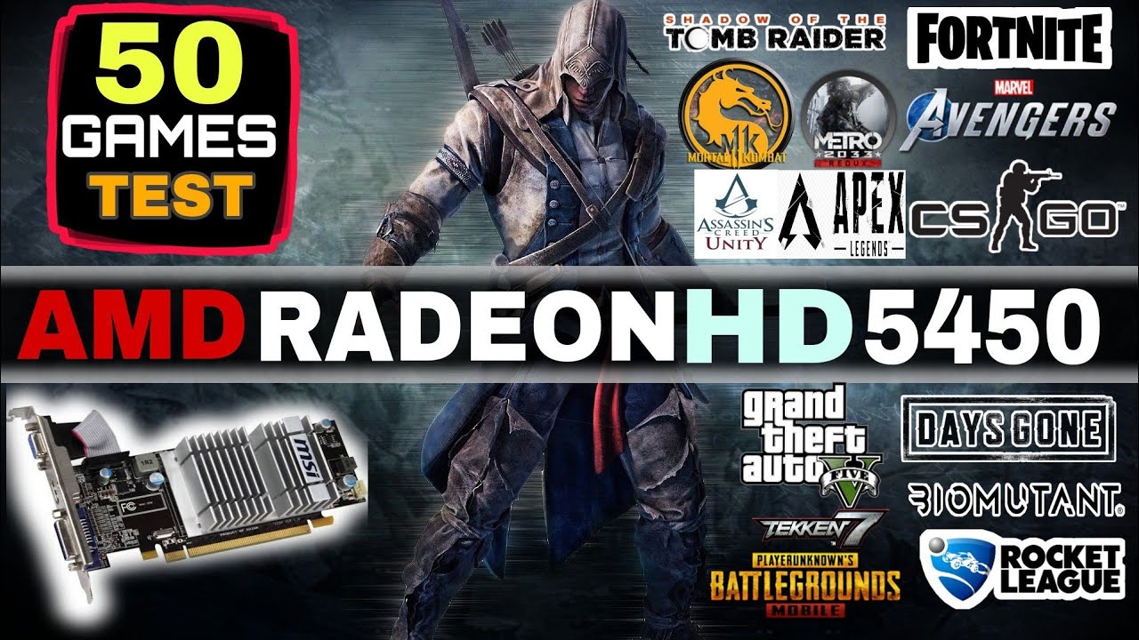 Amd Radeon HD 5450 | 50 Games Test !