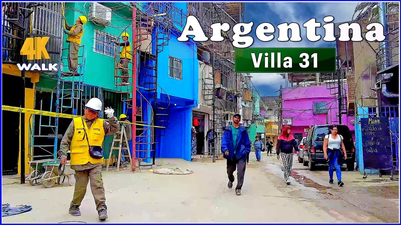 【4K】𝐖𝐀𝐋𝐊 ➜ 𝐁𝐔𝐄𝐍𝐎𝐒 𝐀𝐈𝐑𝐄𝐒  🇦🇷 VILLA 31 🇦🇷 ARGENTINA 4K video - Travel channel