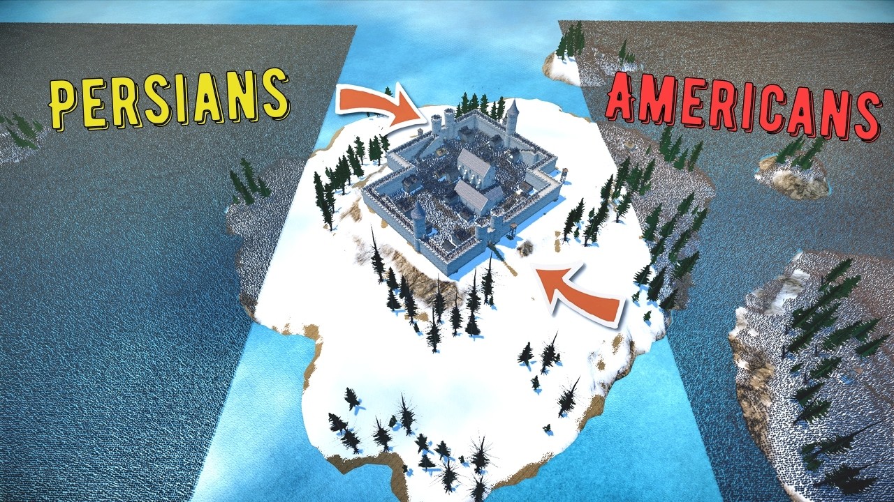 Battle For Castle: Persians vs Samurai vs Native Americans - UEBS 2