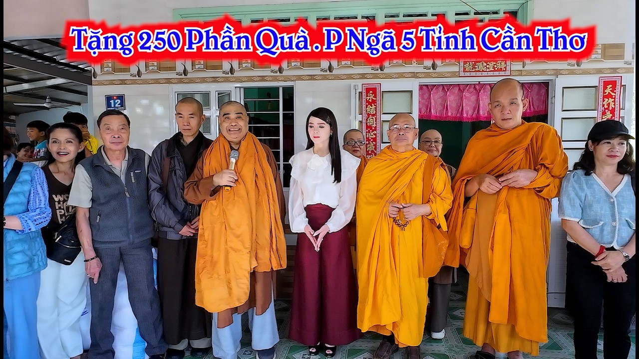 Tịnh Xá Ngọc Sơn Hoa Kỳ Tặng 250 Tặng phần quà Phường Ngã Năm Tỉnh Cầ Thơ