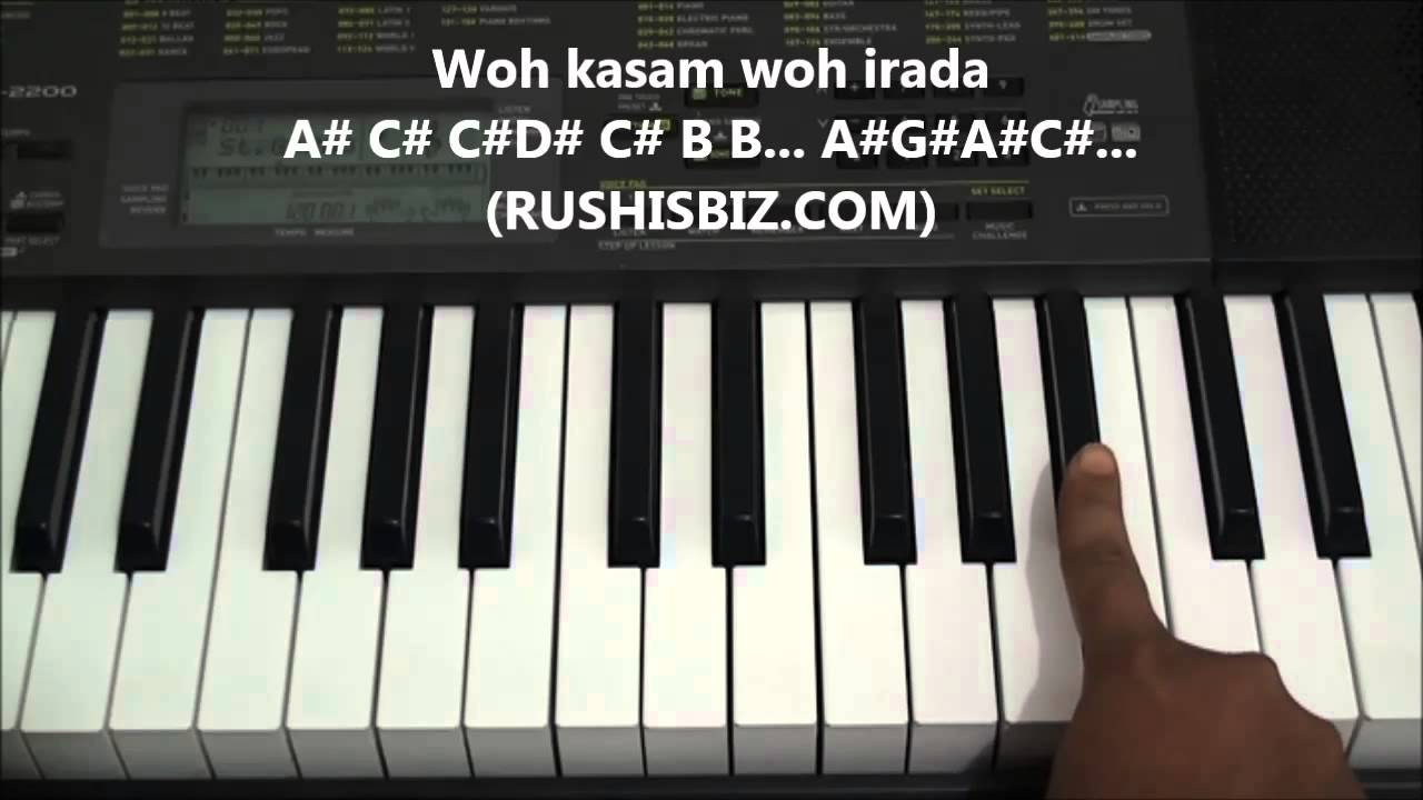 Kya Hua Tera Wada - Piano Tutorials - Notes | 1200 Songs BOOK/PDF @399/- only - 7013658813