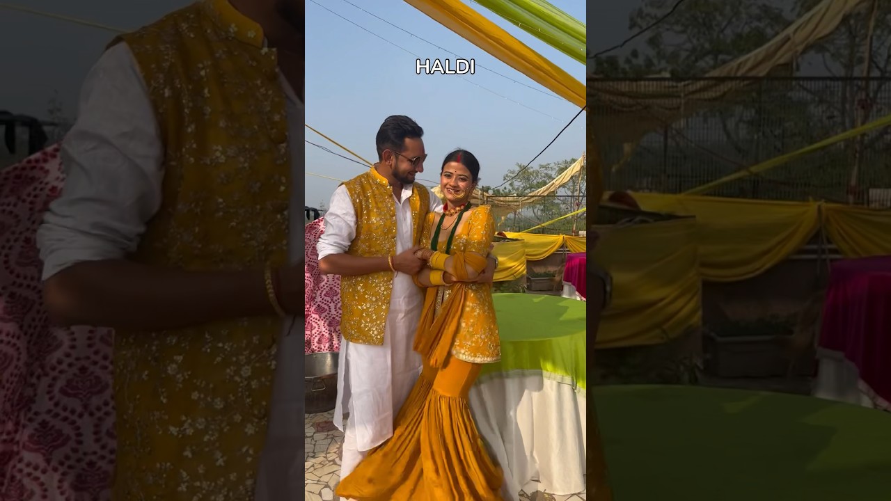 Outfits we wore for my brother&rsquo;s wedding !  #trending #couple #wedding #outfit #viralvideo #shorts