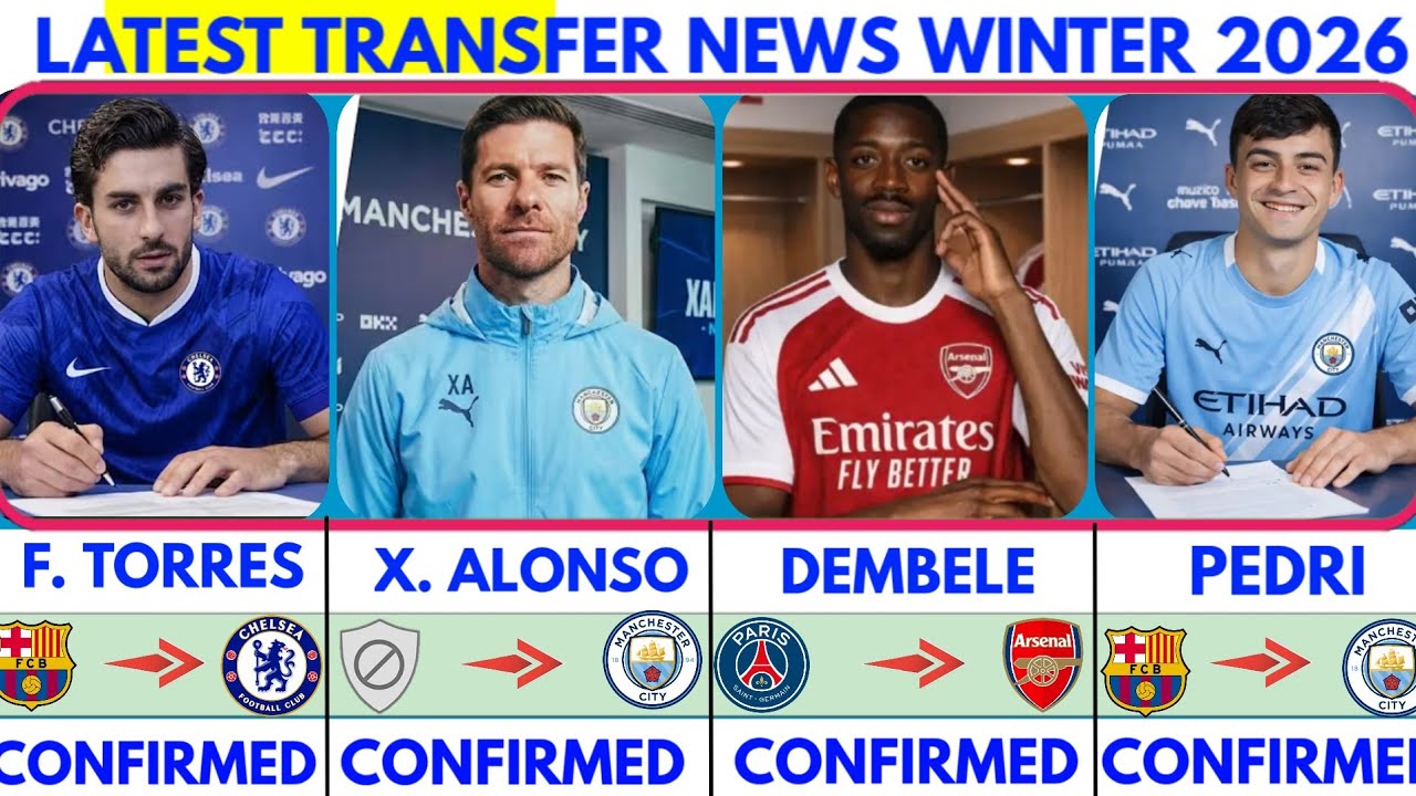 🚨LATEST CONFIRMED TRANSFER NEWS AND RUMOURS TRANSFER NEWS 2026|Alonso to mancity😱Dembele,Pedri...🚨