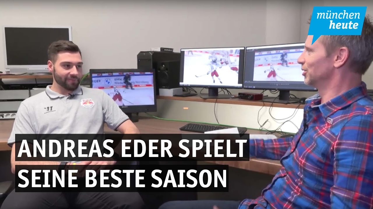 Andreas Eder vom EHC Red Bull München spielt seine beste Saison.