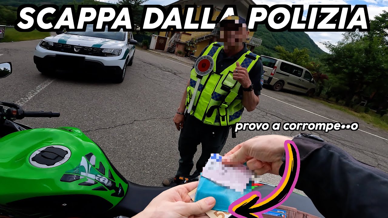 SCAPPA dal POSTO DI BLOCCO e dalla POLIZIA