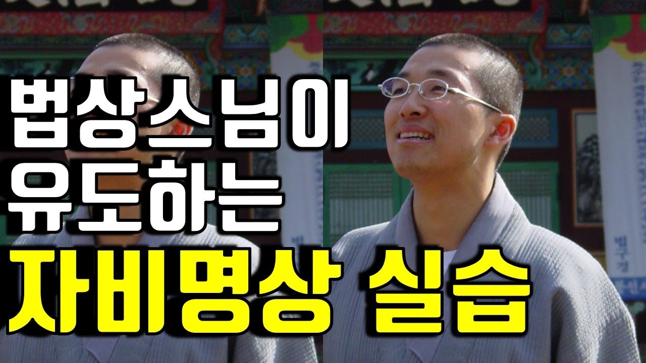 법상스님의 자비명상(실습) 유도명상, 들으면서 따라하는 자애명상 실습