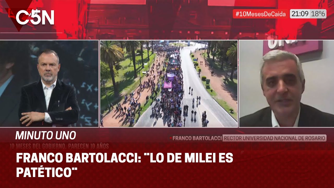 Hablamos con el RECTOR de la UNIVERSIDAD NACIONAL de ROSARIO tras su CRUCE con MILEI