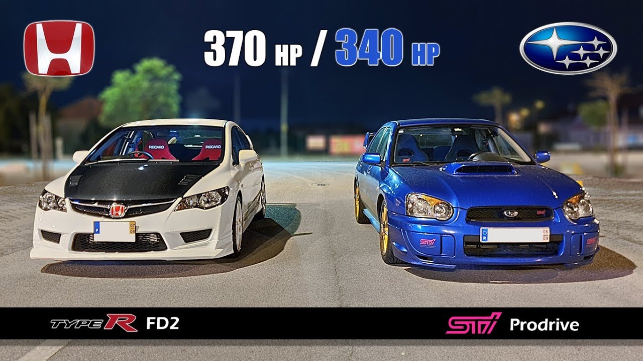'06 Subaru Impreza STI PPP 🆚 '08 Honda Civic Type R FD2 🏁