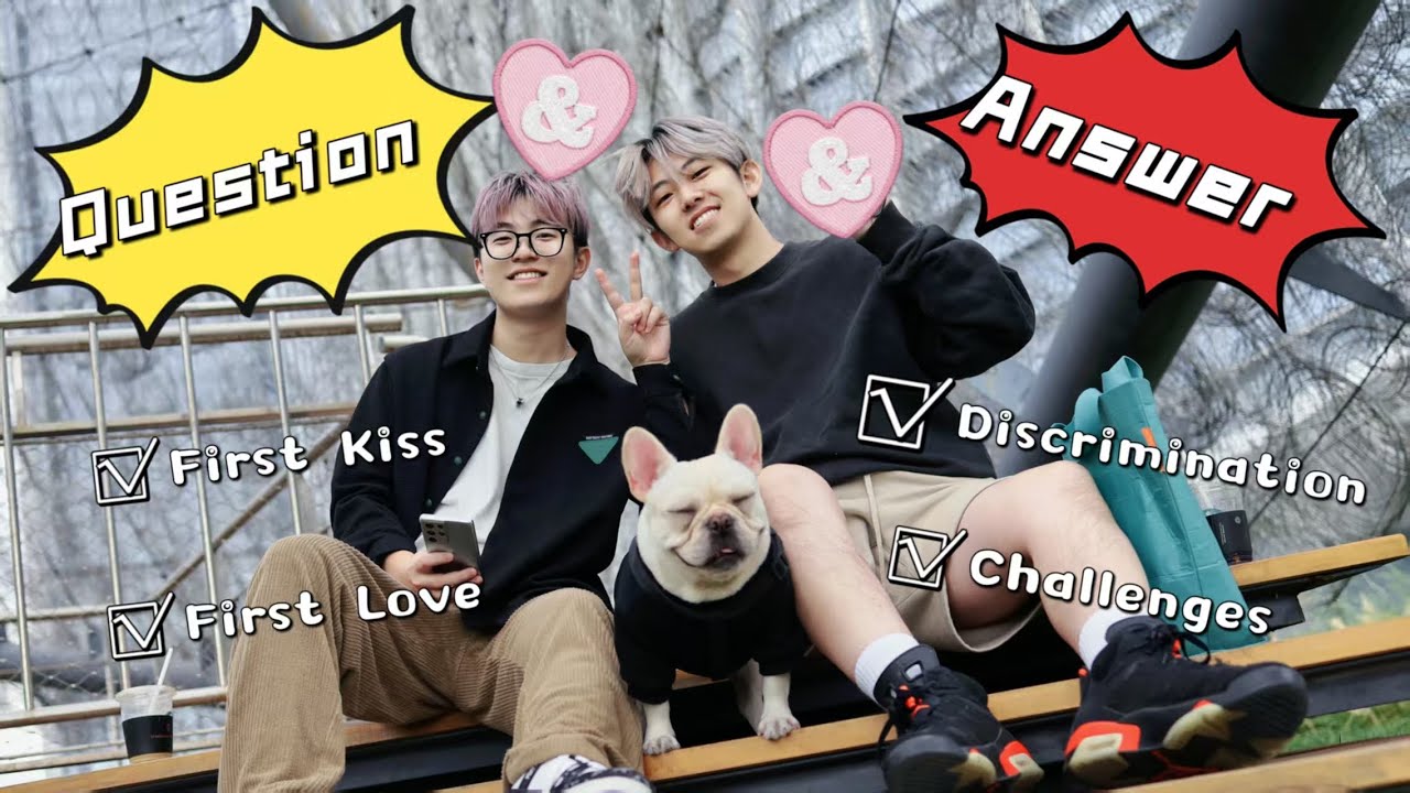 How we meet? How's gay life in China? Answering all the questions in ENG Challenge!丨Gay Couple Q&A