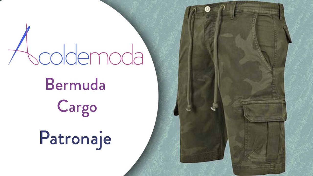 Cómo hacer el patronaje de una BERMUDA TIPO CARGO - Paso a Paso - DIY