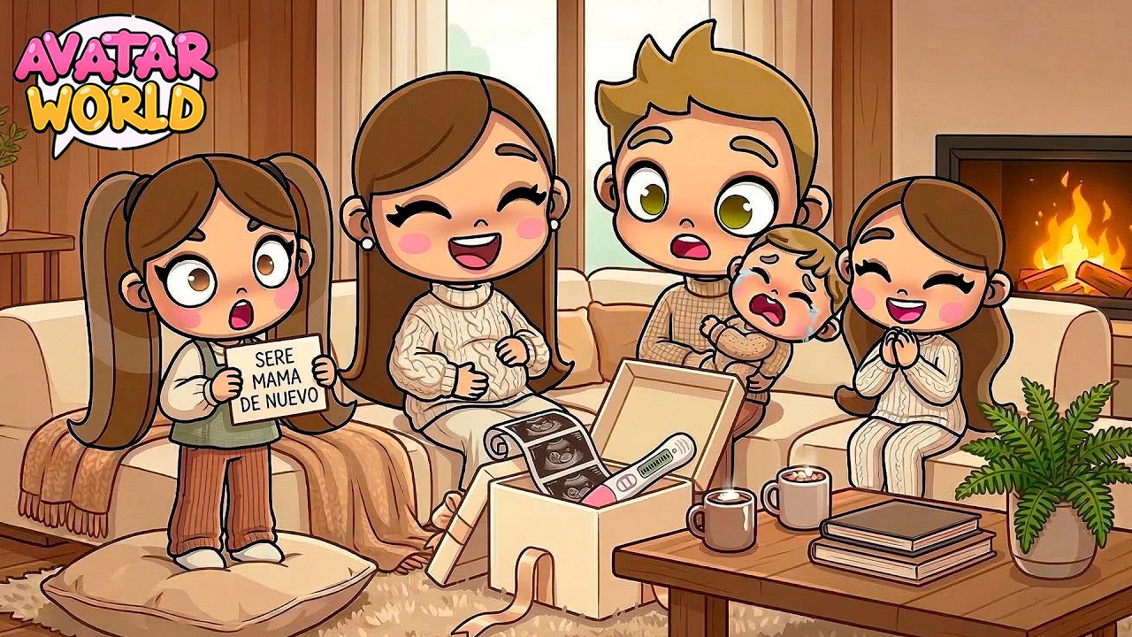 LE DIJE A MIS HIJAS QUE ESTOY EMBARAZADA 👶 ¿COMO REACCIONAN? 🍼🩷  en Avatar World