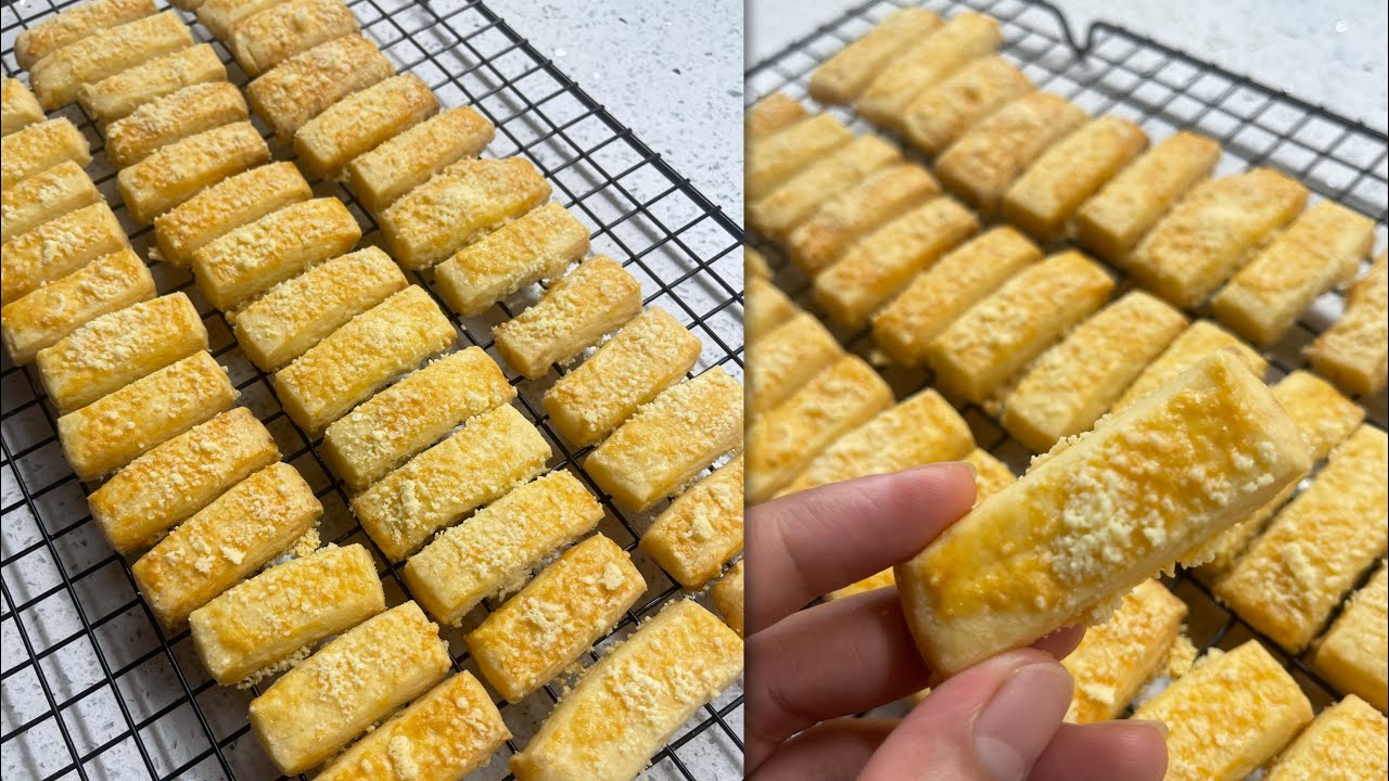 Parmesan cheese cookies/easy 4 ingredients/crispy biscuits