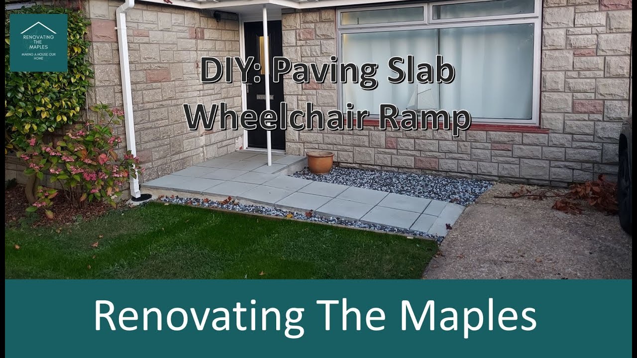 DIY Paving Slab Wheelchair Ramp