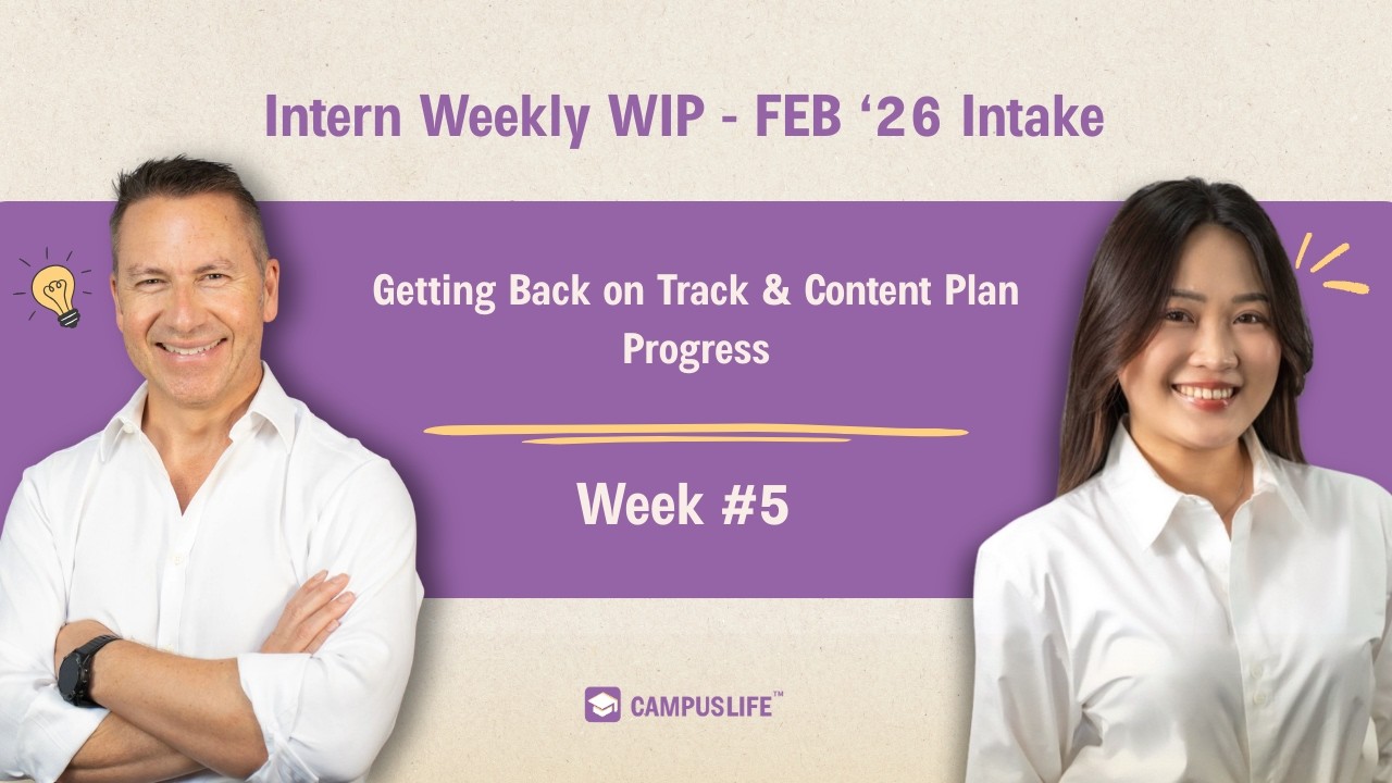 Intern Weekly WIP: Week 5 Recap