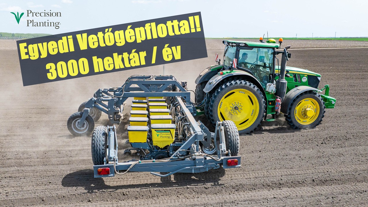 Hibridkukorica vetés 🌽 6db precíziós AKREA vetőgéppel 3000 hektáron!