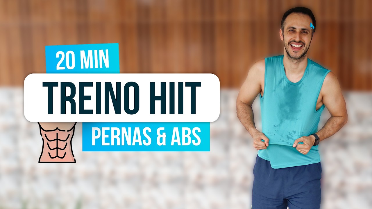 19 MIN DE HIIT para PERNAS & ABS - Em casa, sem equipamentos 🦵🔥