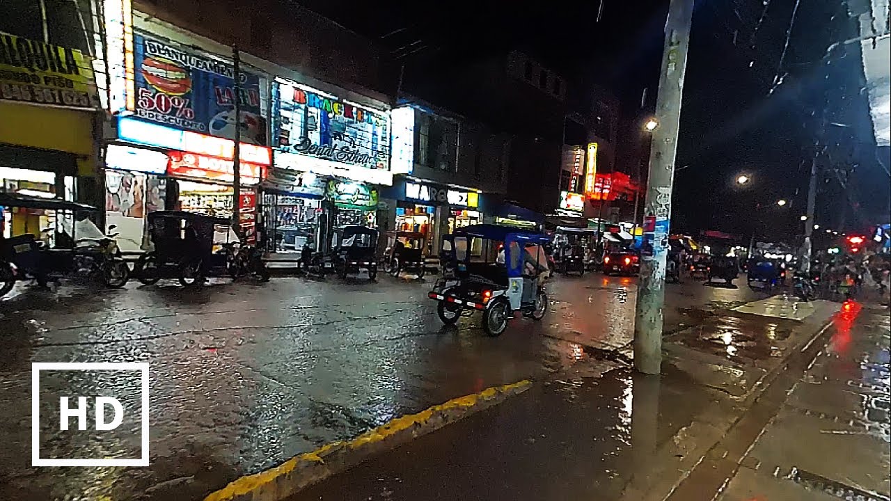 Pucallpa , Perú | Walking in Pucallpa at Night Rain